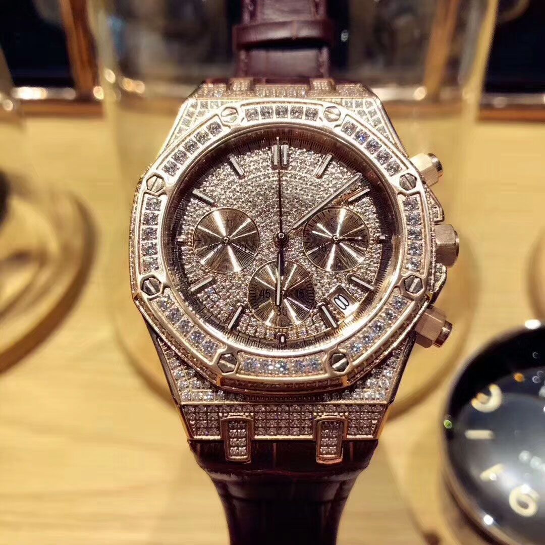 Top Brands Christmas Gifts Men'S Watches Gold Diamond Watches Multi