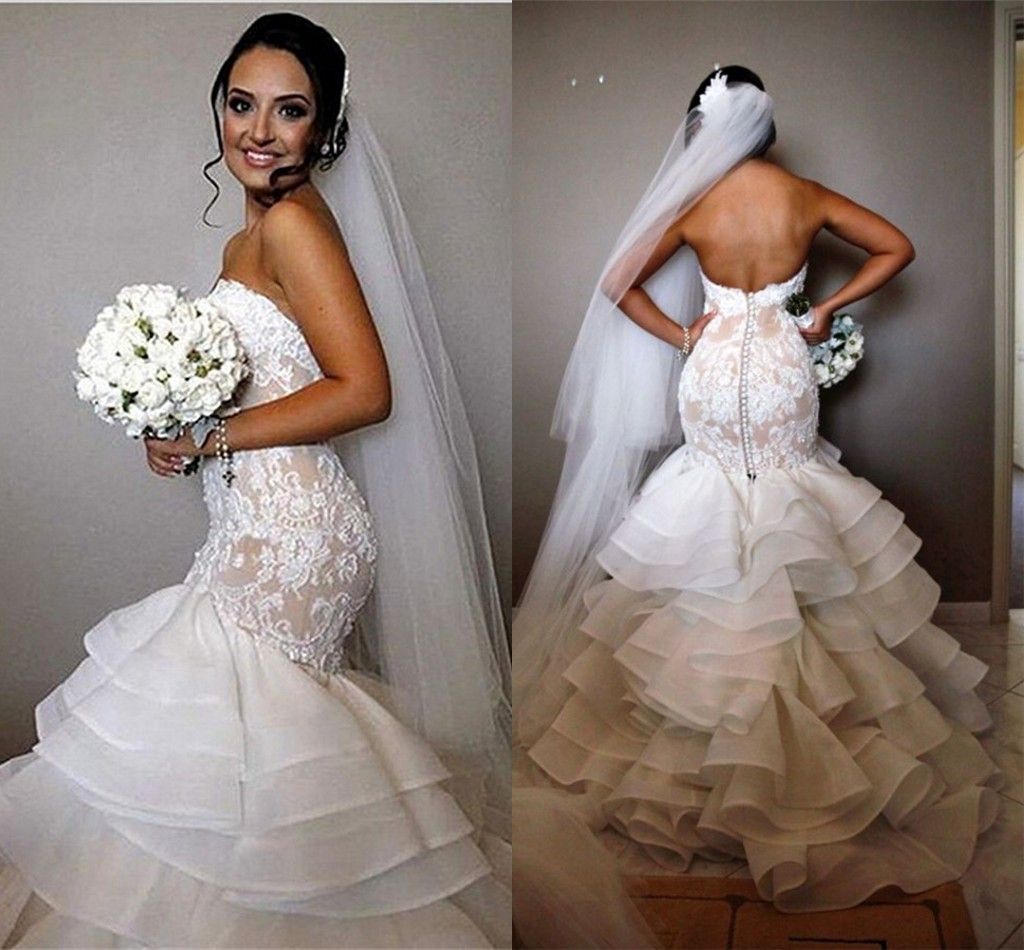 elegant strapless wedding dresses