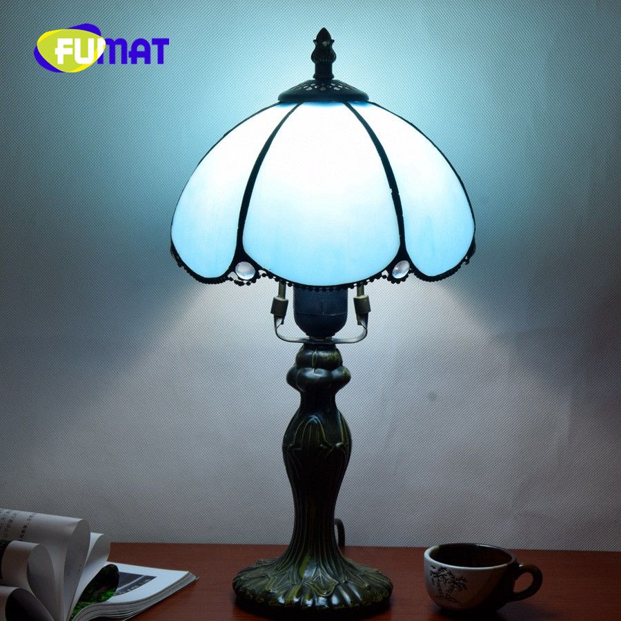 2018 Fumat European Minimalist Retro Yellow Blue Terranean 2018 Fumat European Minimalist Retro Yellow Blue Terranean Stained Glass Living Room Bedroom Bedside Hotel Table Lamp From Soon