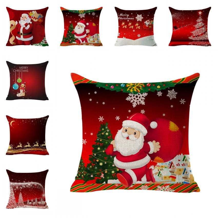 red cushions covers santa throw pillow cover christmas decorative pillowcase square cushion covers reindeer elk dog printed 4545cm 24x24 patio cushions - Christmas Decorative Pillow Covers red cushions covers santa throw pillow cover christmas decorative pillowcase square cushion covers reindeer elk dog printed 4545cm 24x24 patio cushions - Christmas Decorative Pillow Covers