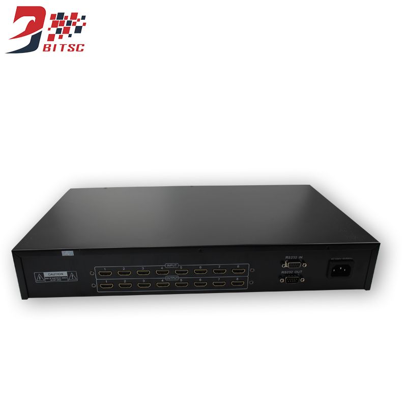 SZBITC Video Wall Controller Switcher 8 In 8 Out 1080P HDMI Matrix 8x8