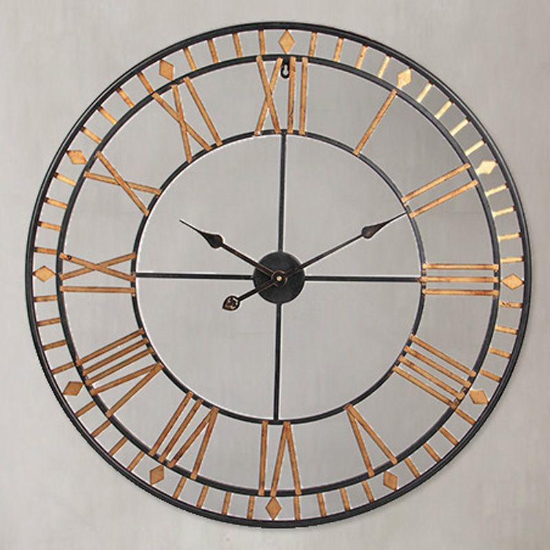 Großhandel 80cm Kreative Schmiedeeisen Wanduhr Wohnzimmer ... Großhandel 80cm Kreative Schmiedeeisen Wanduhr Wohnzimmer ...