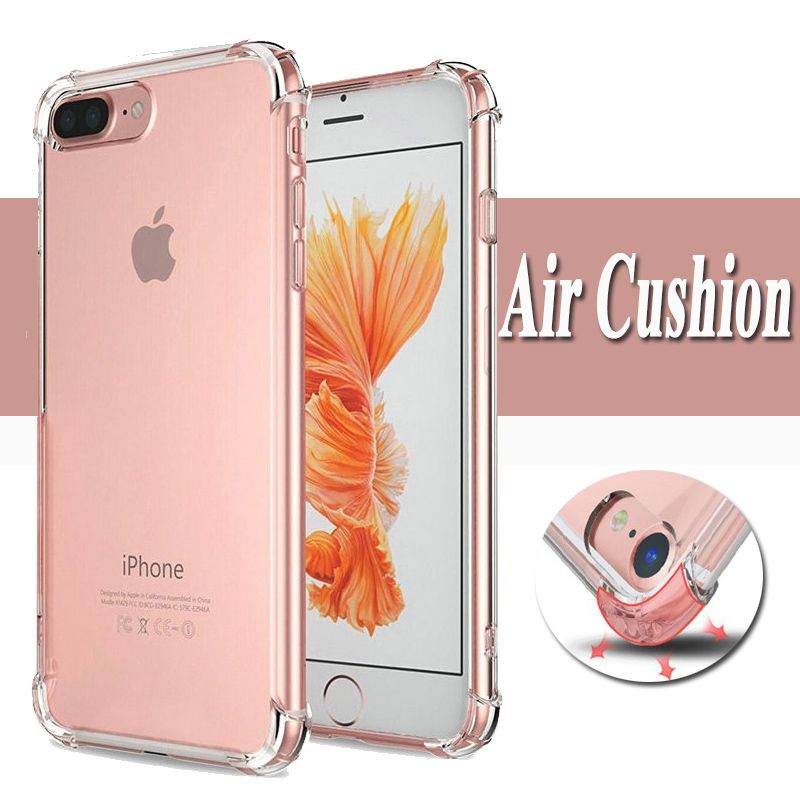 Air Cushion Shockproof 1.5MM Clear Transparent TPU Soft Silicone Rubber