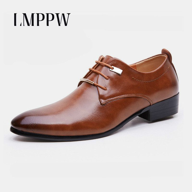 Zapatos De Punta Negro Compre Hombres Barato Marrón En Cuero Los zZnqSF