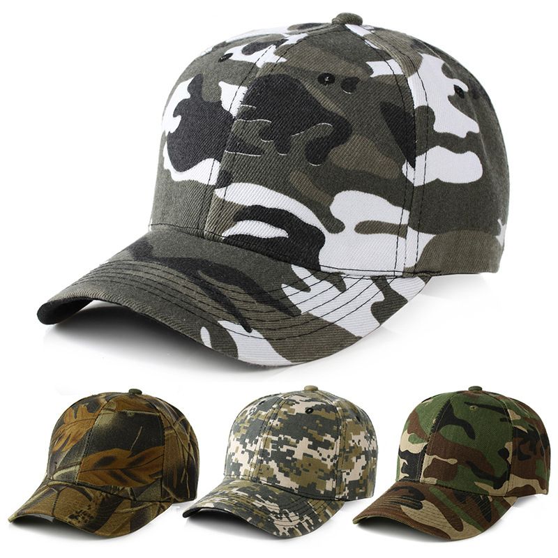 Mens Army Military Camo Cap Baseball 