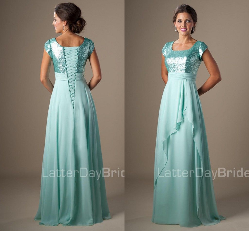 mint sequin bridesmaid dress
