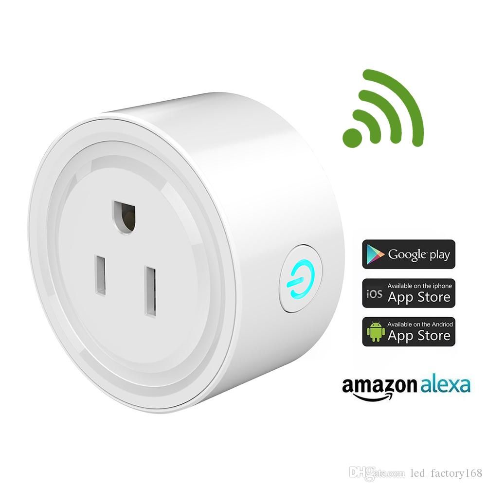 Wifi Smart Power Plugs Smart Outlet Work with Alexa & Home,Remote Control by Smart Phone with