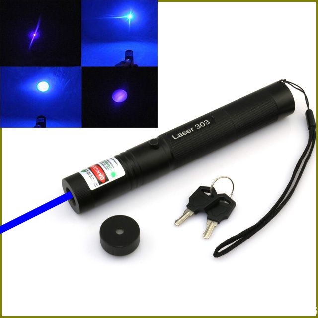 BS5 A 450nm Adjustable Focus Blue Laser Pointer Pen Visible Beam Laser