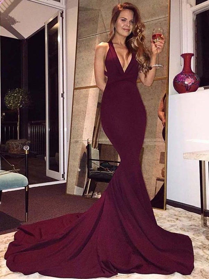 trumpet mermaid prom dress