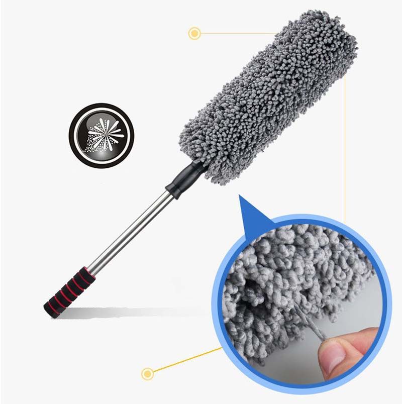 2020 Retractable Car Cleaning Brushes Circular Car Wax Brush Vehicle