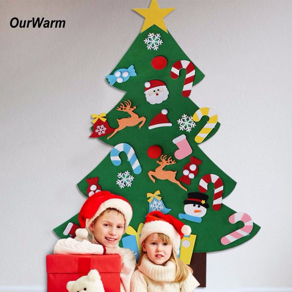 wholesale ourwarm christmas gifts for 2018 kids diy felt christmas tree with ornaments new year decoration door wall hanging decoration christmas - Wholesale Christmas Decorations Suppliers wholesale ourwarm christmas gifts for 2018 kids diy felt christmas tree with ornaments new year decoration door wall hanging decoration christmas - Wholesale Christmas Decorations Suppliers