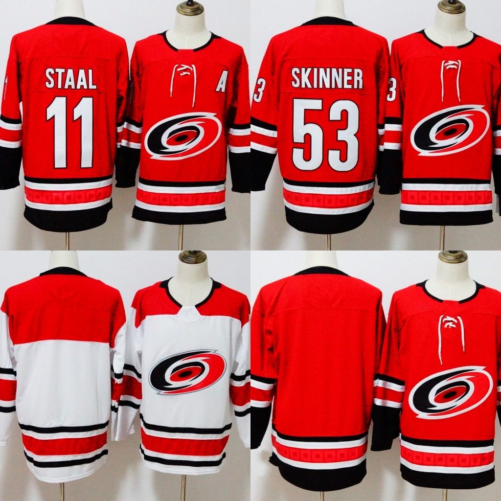 Best 2018 New Carolina Hurricanes Hockey Jerseys Home Red Blank 11