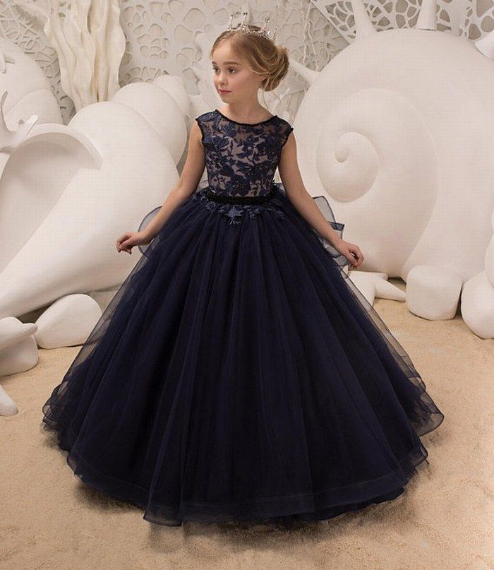 navy childrens bridesmaid dresses