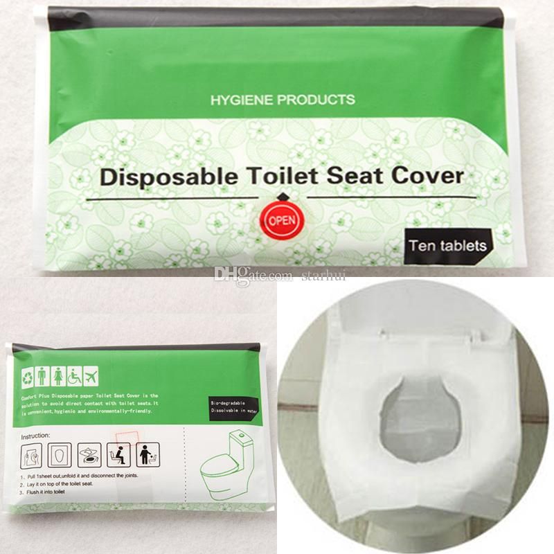 Disposable Toilet Seat Cover Travel Hotel Covers Camping Festival Loo Wc Mat Paper Wx9 442
