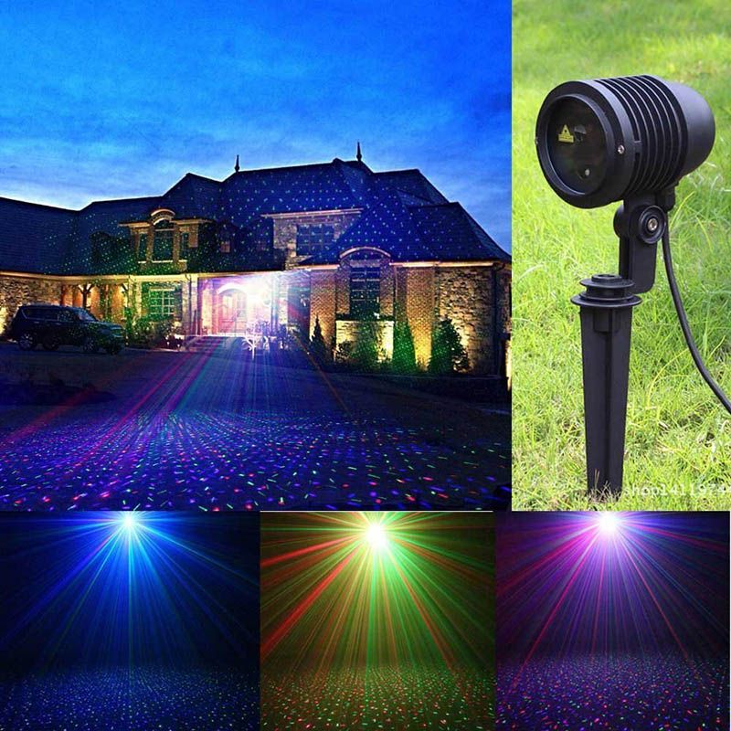Moving Rgb Star Laser Lights Projector Red Green Blue Outdoor Ip65 Moving Rgb Star Laser Lights Projector Red Green Blue Outdoor Ip65 Waterproof Dots Effect Garden Home Tree Landscape Led Disco Lighting