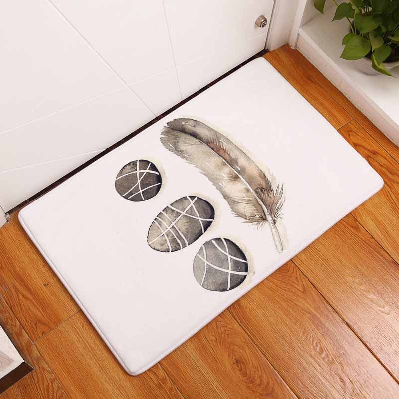 Non Slip Carpet Fluffy Rugs Anti Skid Gy Area Rug Dining Room Green Plants Living Carpets Floor Yoga Mat Free