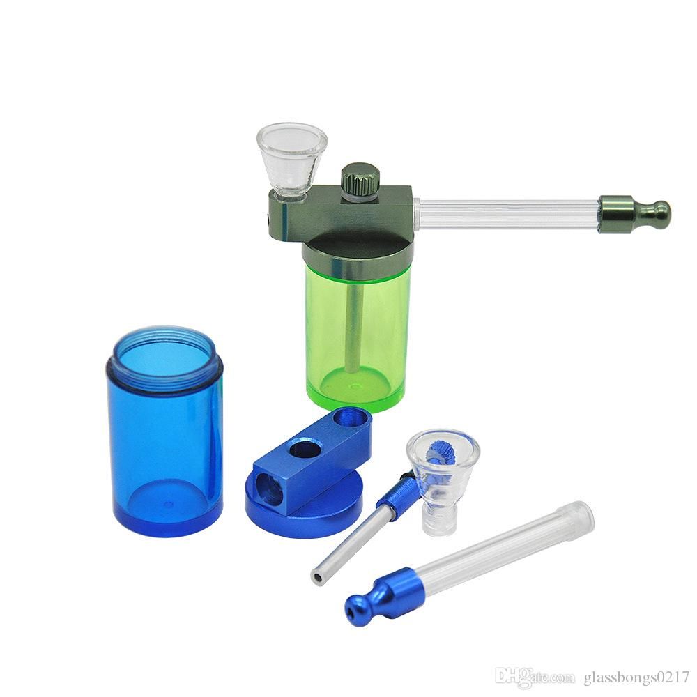 2019 Metal Water Bong Plastic Mini Water Pipes Bong For Smoking
