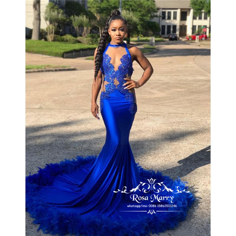 Royal blue prom dresses 2018