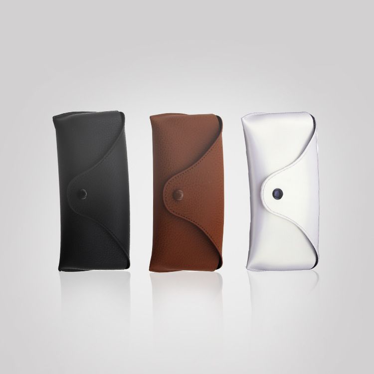 2017hot Sell Classic Soft Genuine Leather Envelope Sunglass Case
