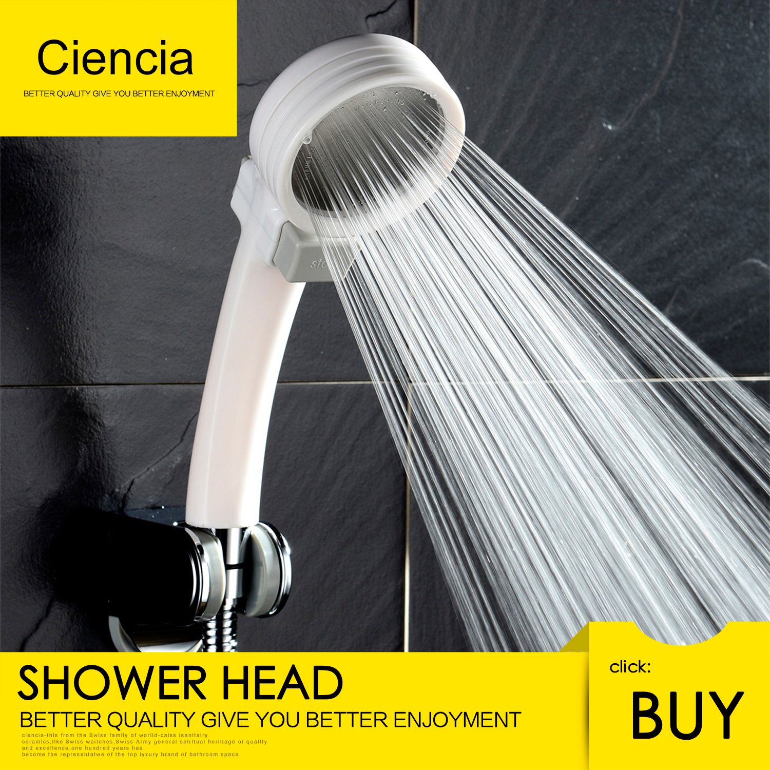 2019 Withe Handheld Shower Head With On Off Switch Handle 2019 Withe Handheld Shower Head With On Off Switch Handle A Shut Hand Held Set From Ciencia 13 09 Dhgate Com