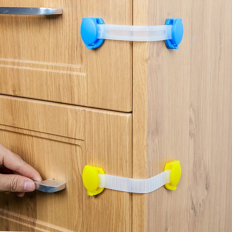 20pcs Lot Kids Baby Care Safety Security Cabinet Locks Straps Drawer Lock Child Door
