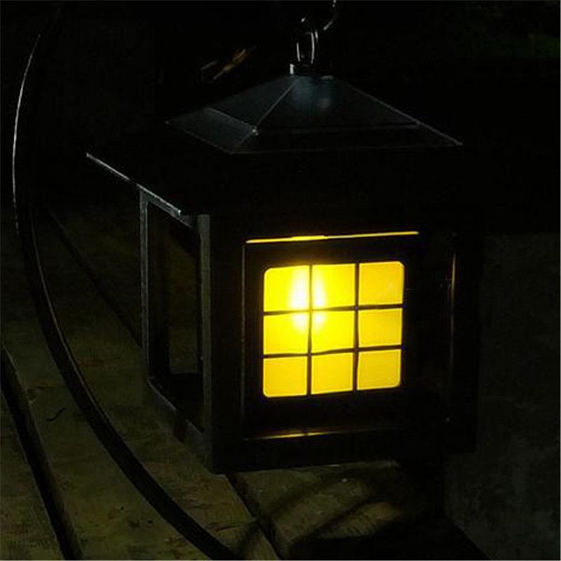 4 Led Solar Panel Flame Candle Light Chandelier Outdoor Garden Lawn Landscape Lamp Solaris Power Lantern Garland Decoration