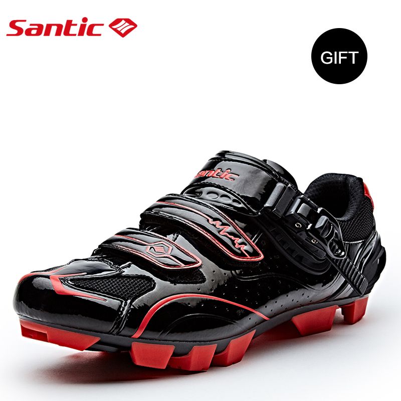 Santic Men Cycling Shoes Non Slip Mountain Bike Shoes Bicycle Lock Lightweight Breathable Downhill Mtb Cycling Sneakers - 