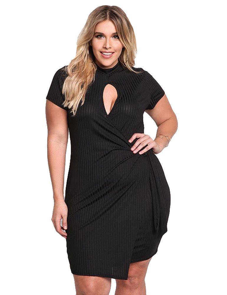 plus size mini dresses with sleeves