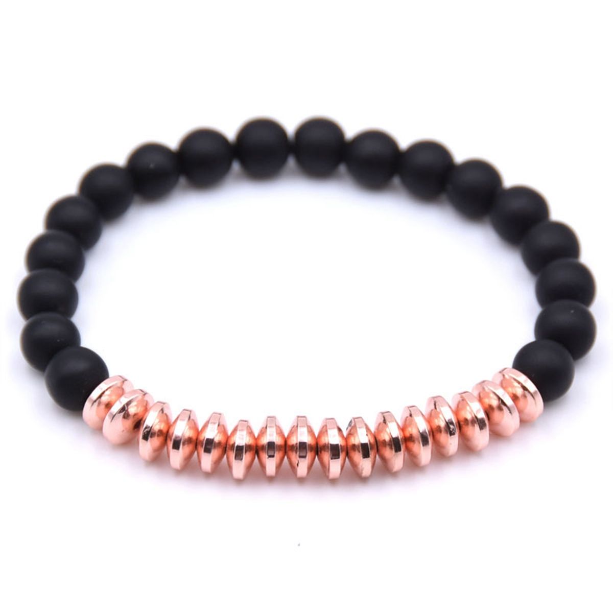8MM Matte Colorful Natural Round Gemstone Beads Beaded Handmade Bracelets Unisex