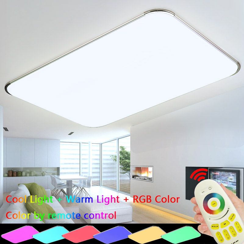 2019 Modern Led Ceiling Light Lamp With 2 4g Rf Remote 2019 Modern Led Ceiling Light Lamp With 2 4g Rf Remote Control Dimmable Colorful Rgb Fixtures Lighting For Bedroom Living Room From Ok360