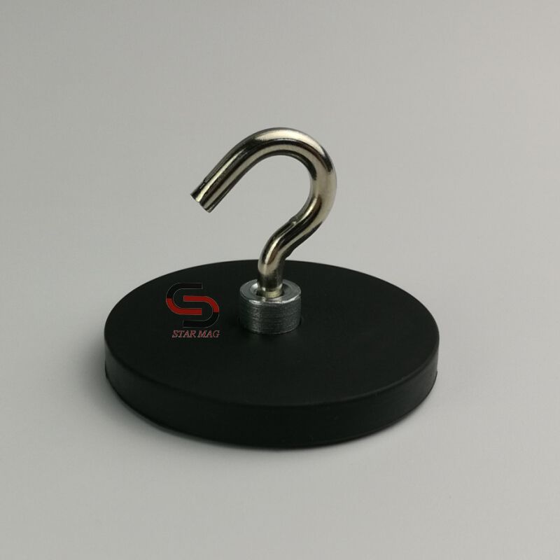 2020 19LB Neodymium Rubber Coated Hook D43mm Retail Display