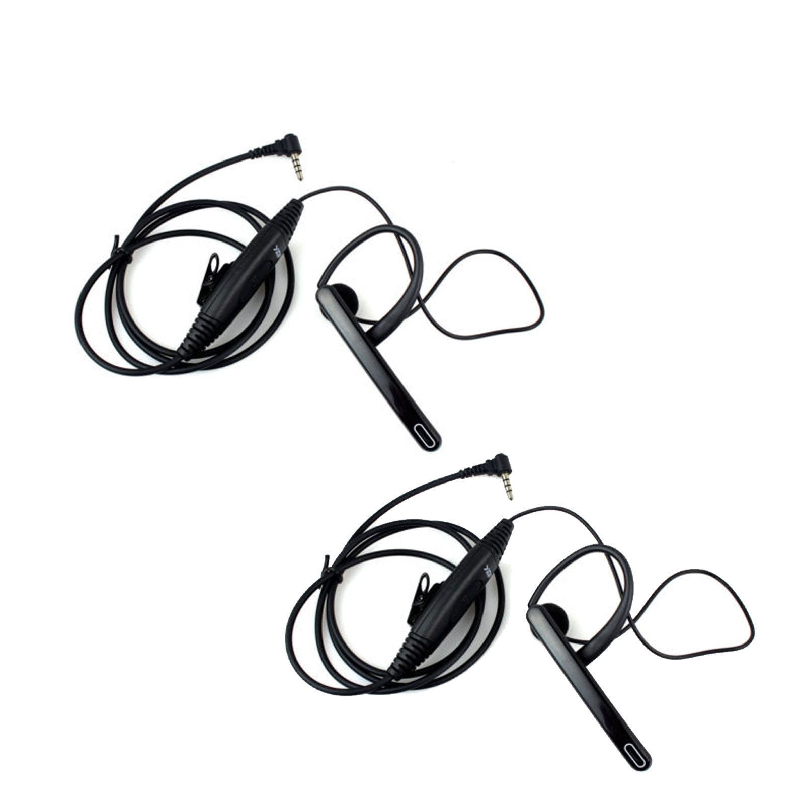 Acheter 2x 35mm 1 Pin Oreillette Micro écouteur Micro Casque Ptt