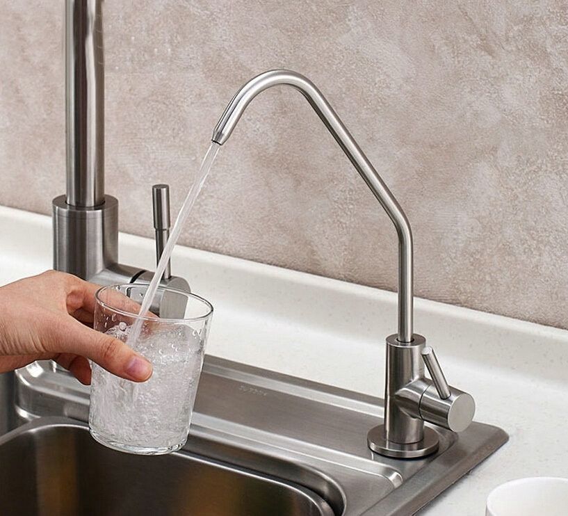 Drinking Water Filter System Tap Sus304 Stainless Steel Lead Free Kitchen Drinking Water Filter Tap Faucet