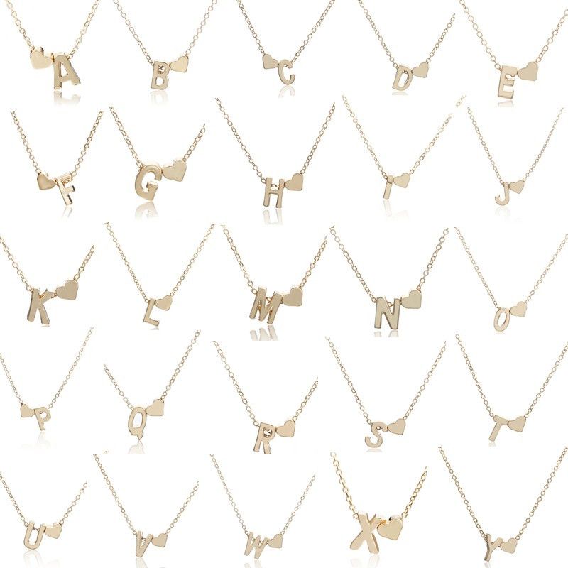 Tiny Gold Initial Necklace Letter Initials Name Necklaces Personalized Pendant For Women Girls Best Birthday Gift - Initial Pendants Gold Tiny Gold Initial Necklace Letter Initials Name Necklaces Personalized Pendant For Women Girls Best Birthday Gift - Initial Pendants Gold