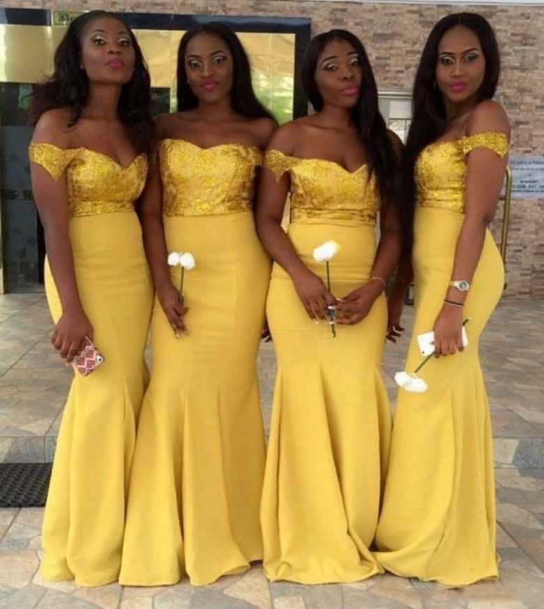 girls yellow bridesmaid dress