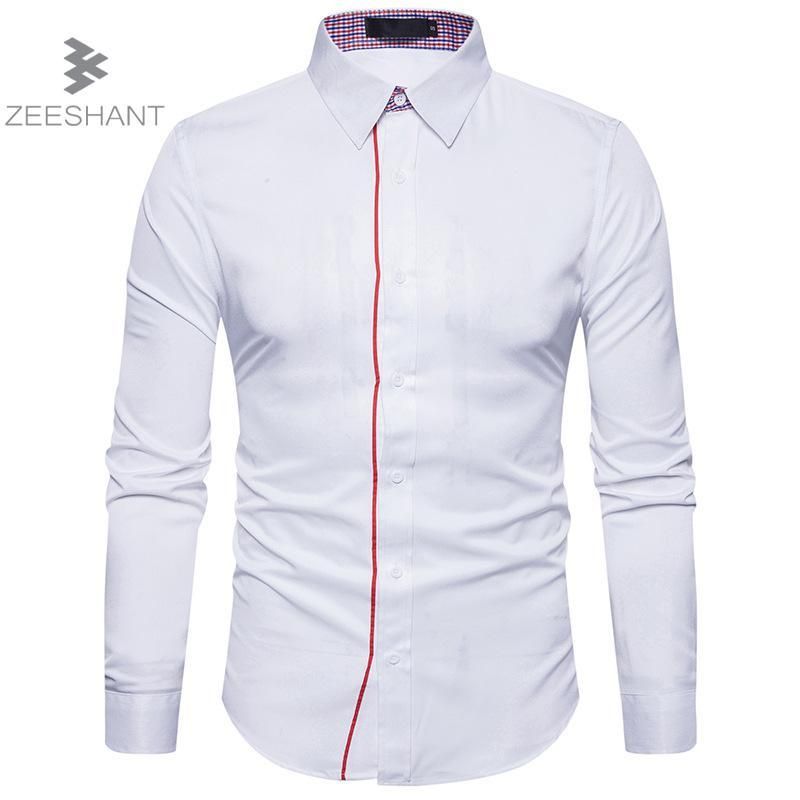 2019 Zeeshant Men S Luxury Shirts Wedding Party Dress Long Sleeve