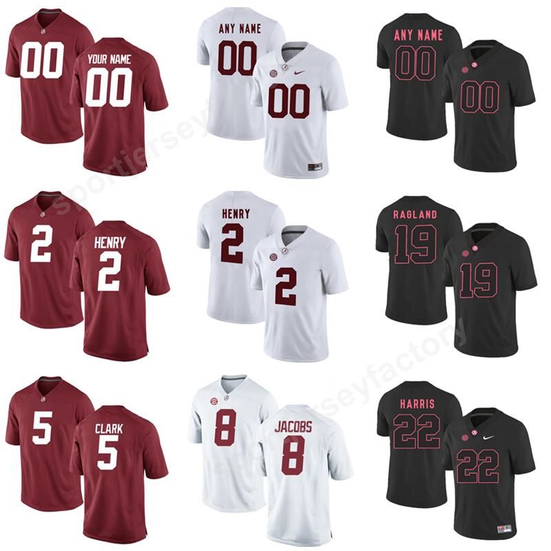 2019 Alabama Crimson Tide College Football 2 Derrick Henry Jersey Make