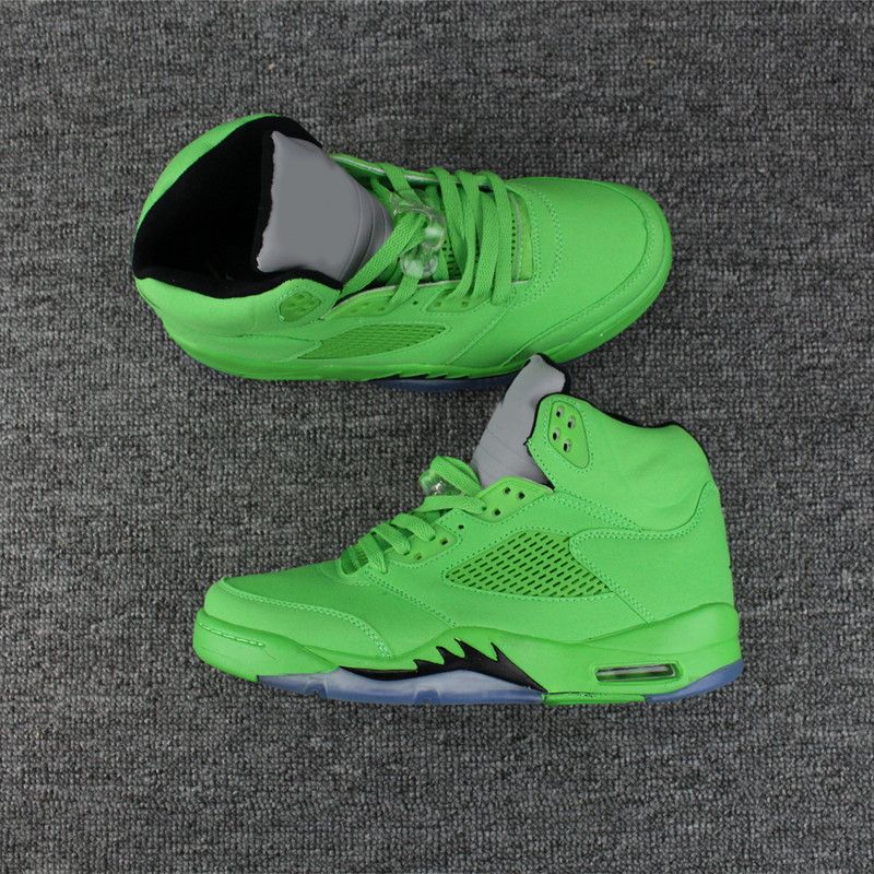green suede 5s