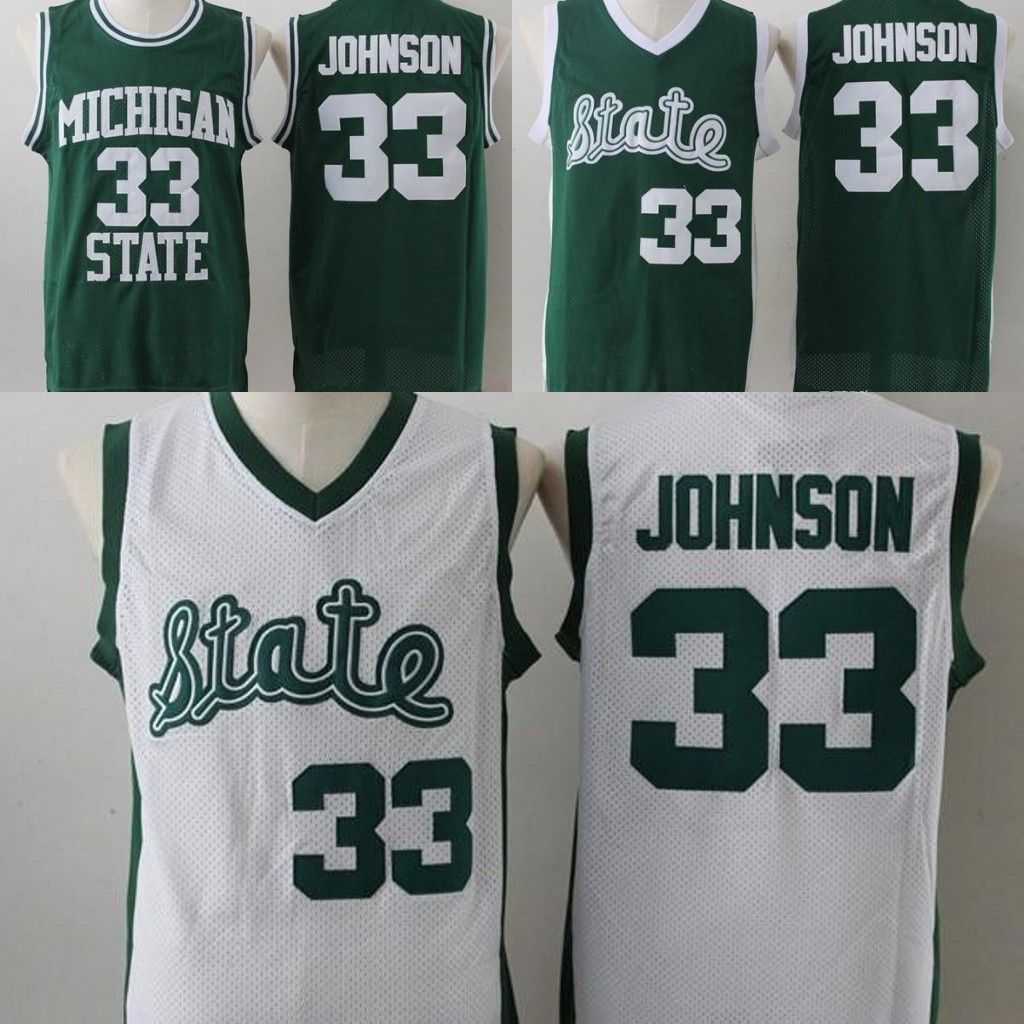 2018 NCAA Michigan State Spartans 33 Earvin Magic Johnson Green College