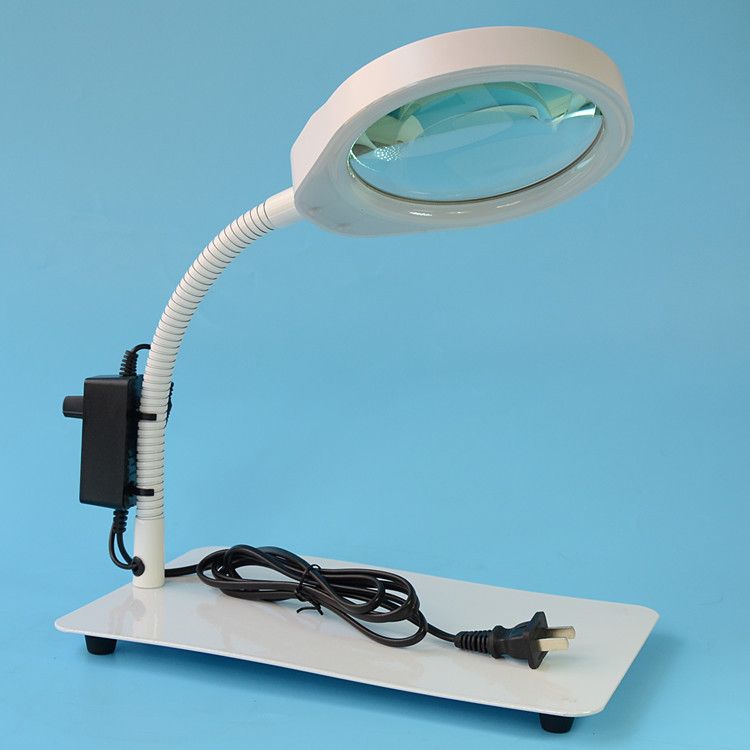 8x Magnifying Glass Light 48 Led Lamp Loupe Reading Repair Bamboo Lights Lamps Best Clip Led Head Light Lamp