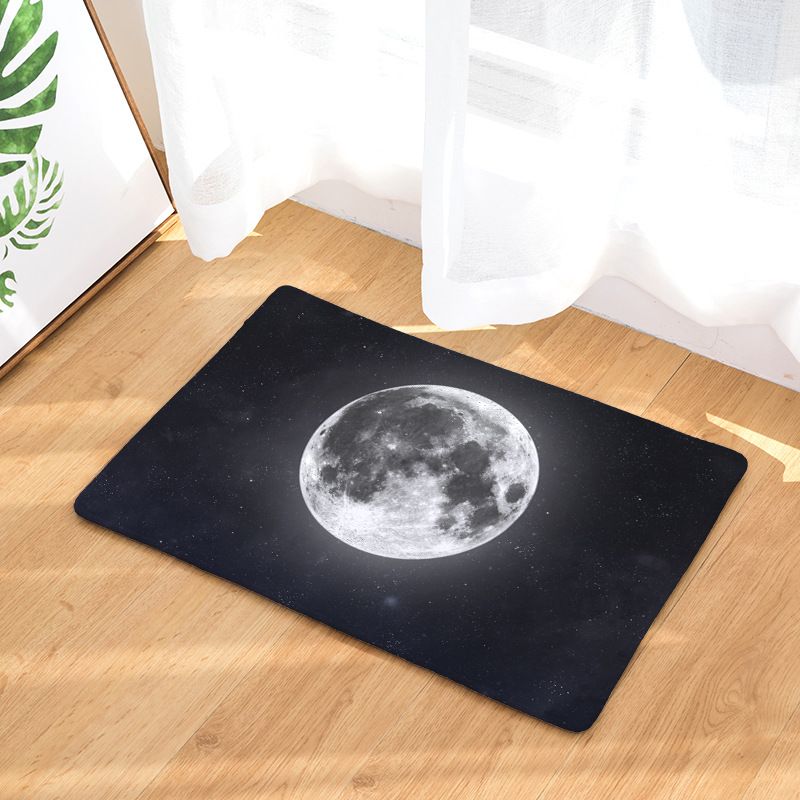 Custom Make 40x60cm 50x80cm Moon Printed Entrance Floor Mat Anti