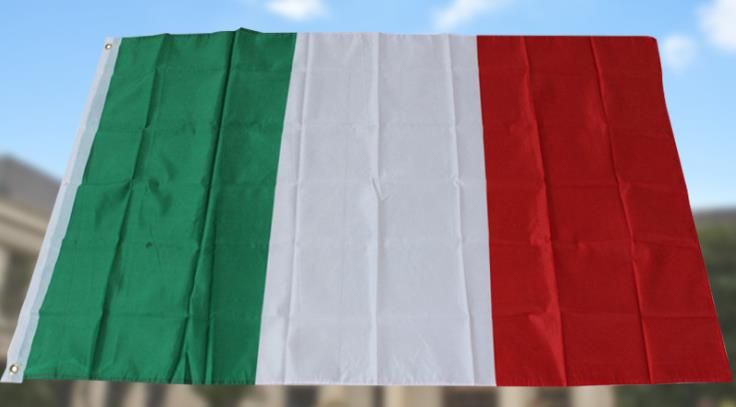 2018 football fans italian flag spot wholesale 4 polyester banner