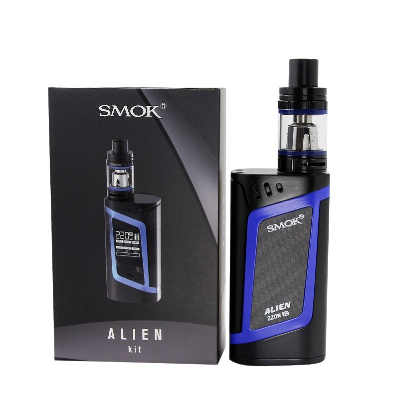 SMOK Alien Kit E Cigarette 220W VW TC 18650 Battery Box Mod 3ml ...