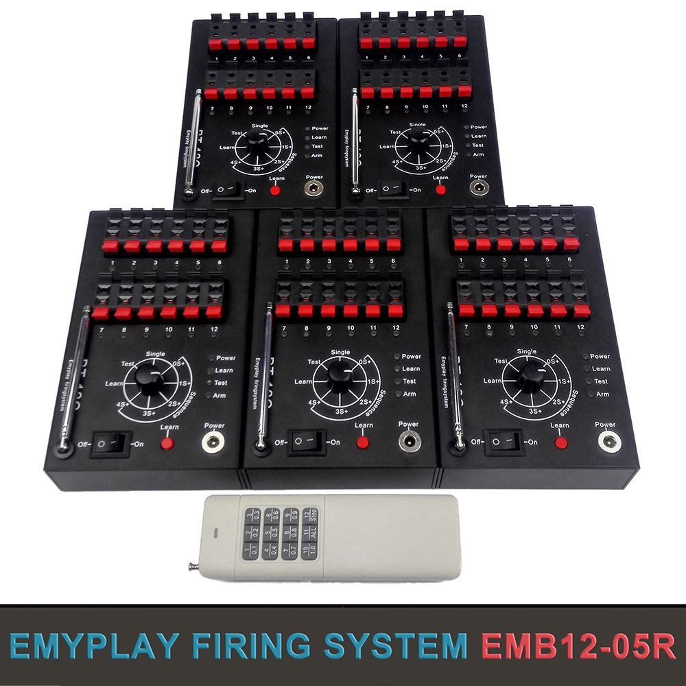 60 Cues Remote Wireless Fireworks Firing System&Pyrotechnic Firingsystem&Sequential Fire&Salvo Fire&Step Fire Igniter/E Match Display Fireworks Electric ...