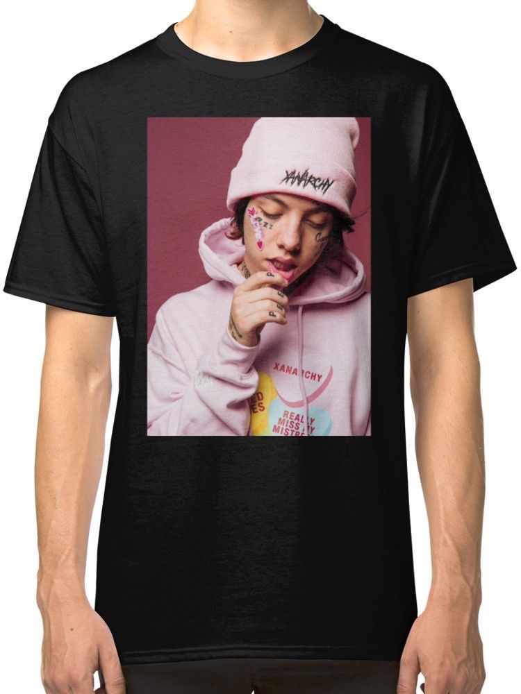 Lil Xan Mens Black T Shirt Tees Clothing Custom Design Funny