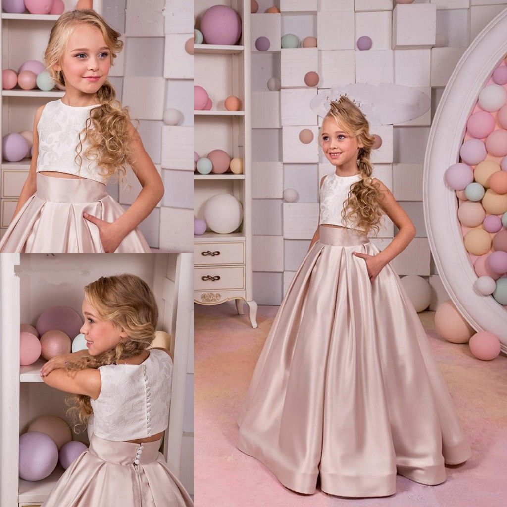 flower girl dress with pockets