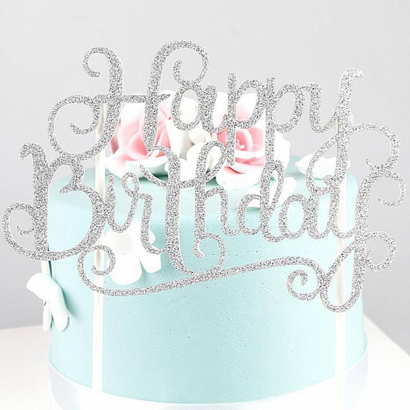 Happy Birthday Cake Flags Cupcake Cake Topper Kids Happy Birthday Party ...