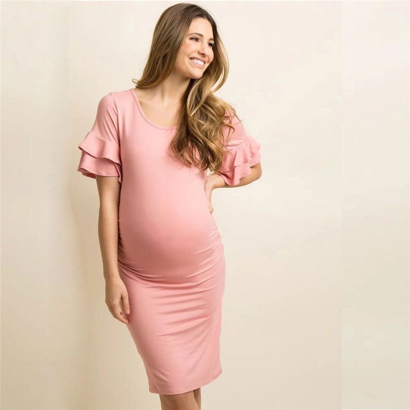 Pregnant Woman in Dress