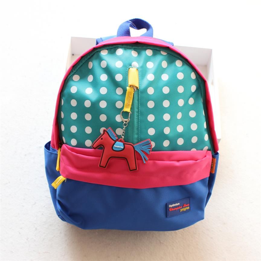 Personalised Cute Fox Gold Dots Girls Kids School Children/'s Drawstring Bag