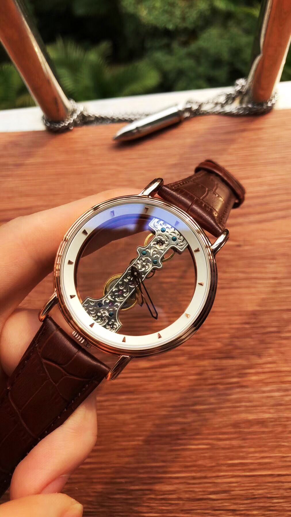 transparent skeleton watches